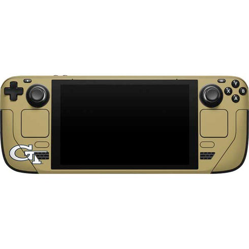 Georgia Institute of Technology LogoType Gold Steam Deck Handheld Gaming Computer Skin